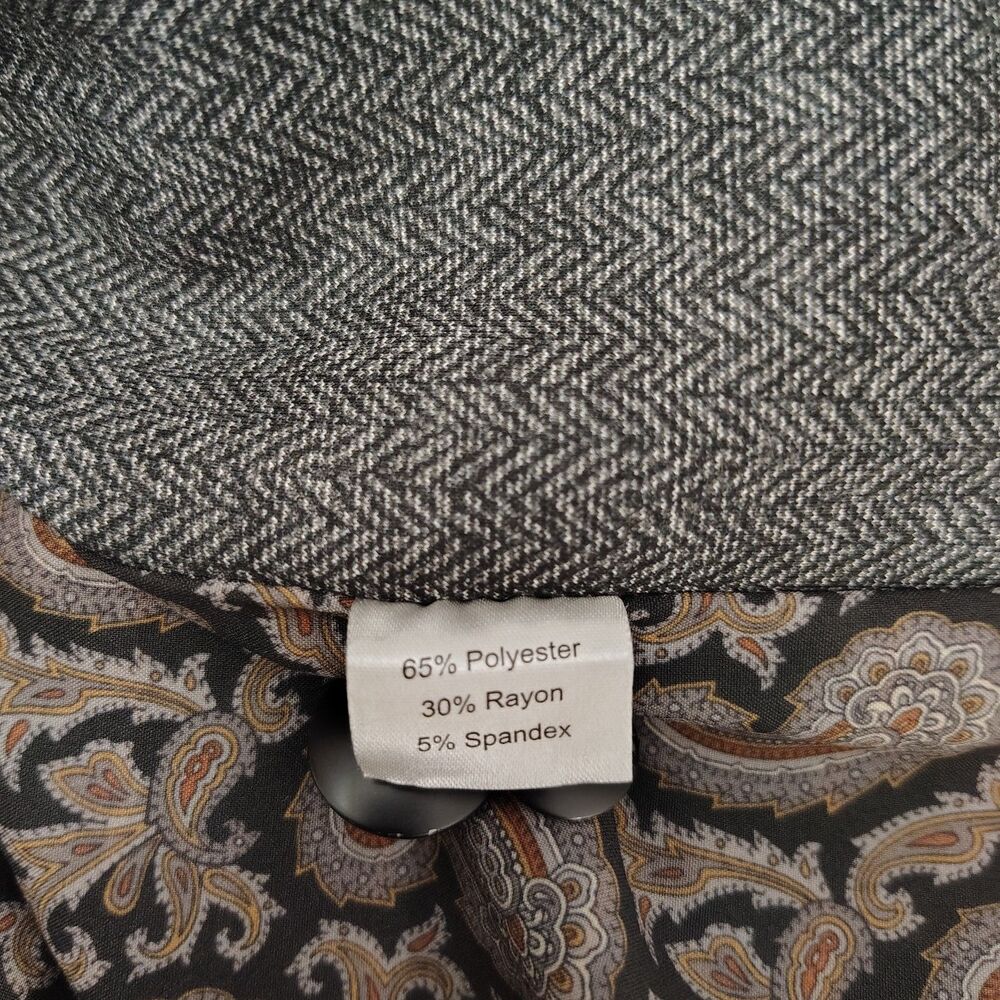 JOS. A BANK Tailored Fit Comfort Stretch Herringbone Knit Sports Coat XL Men - Picture 7 of 7
